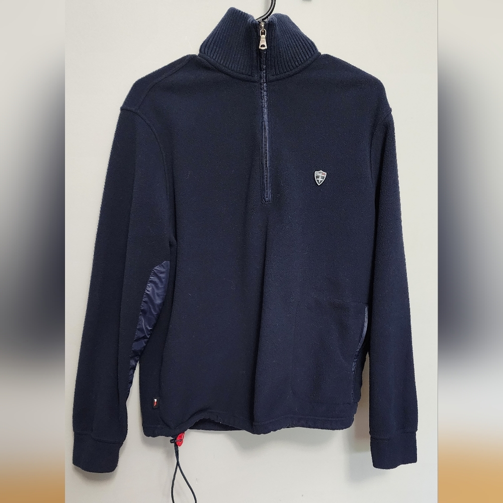 Polo Ralph Lauren Men's Navy  1/4 Zip Fleece Sweater Size Small